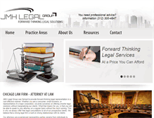 Tablet Screenshot of jmhlegalgroup.com